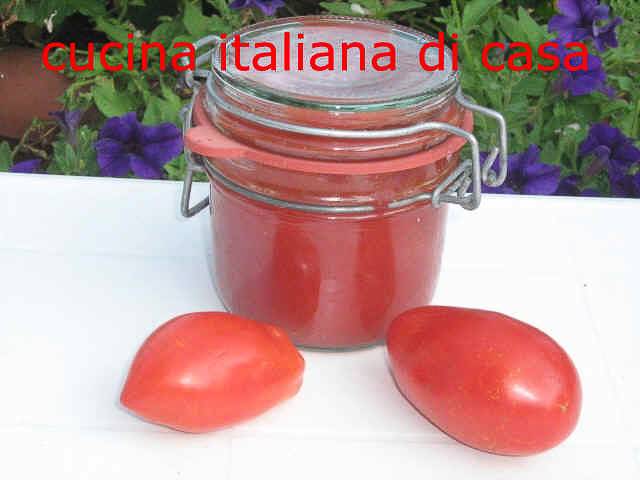 ricetta passata di pomodori