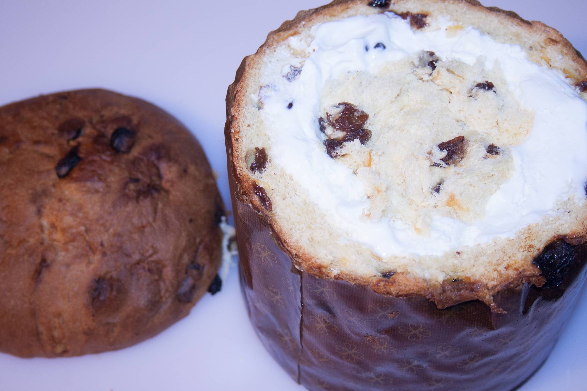 panettone farcito con gelato