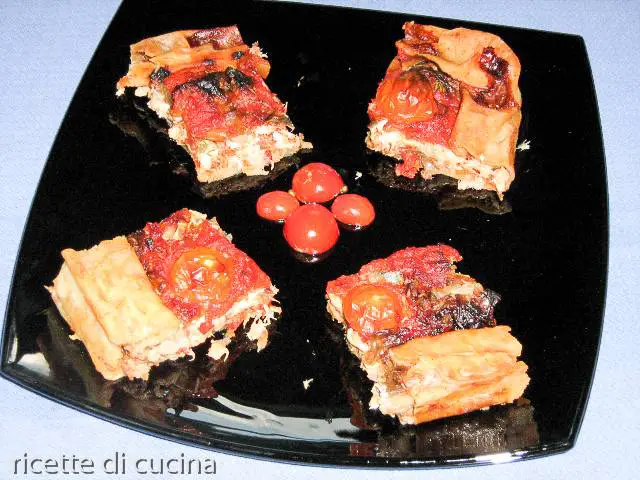 ricetta torta salata suro melanzane pomodori