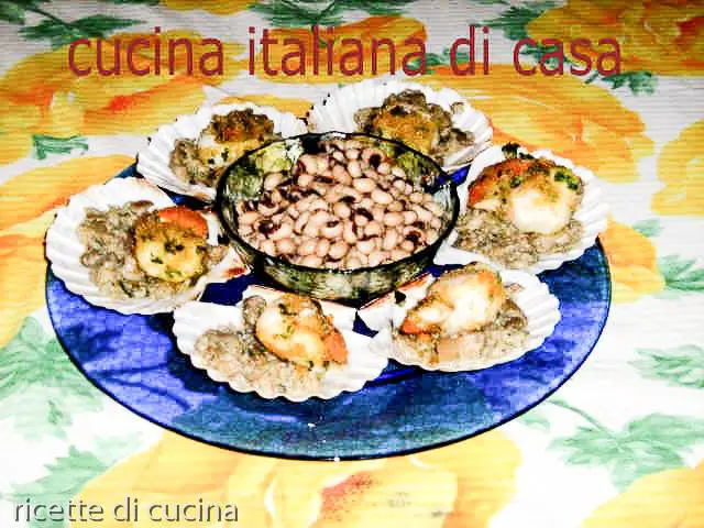 ricetta capesante con salsa di funghi