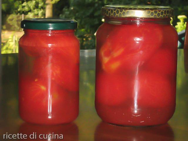 ricetta conserva pomodori pelati