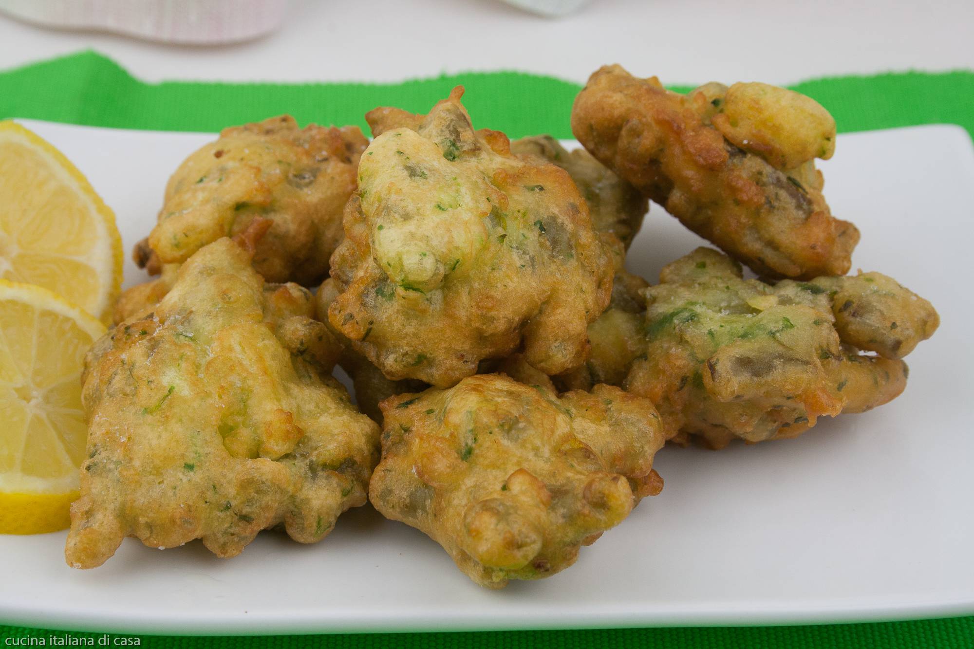 ricetta delle frittelle di fagiolini