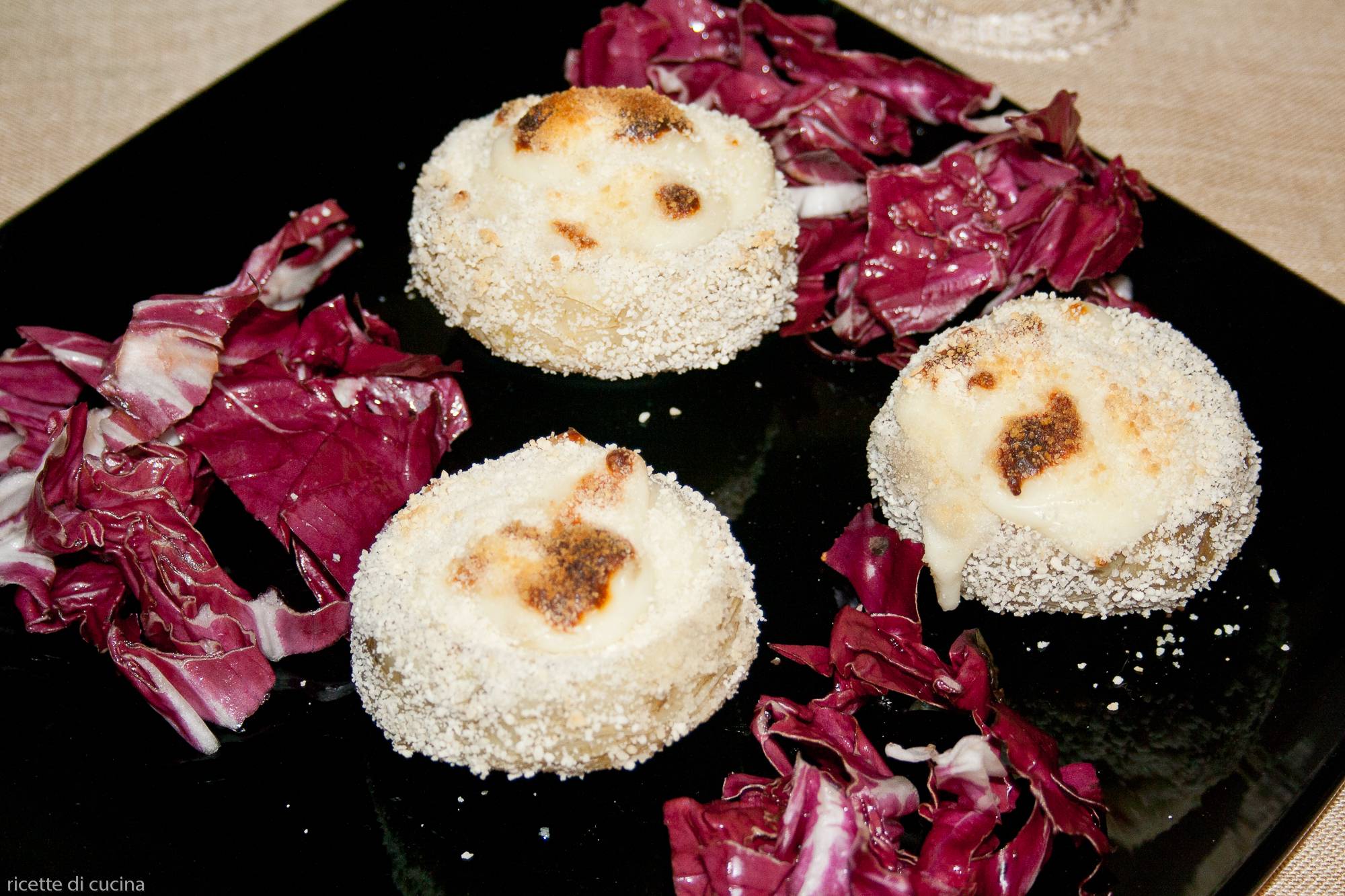 ricetta cuori carciofi fonduta gorgonzola