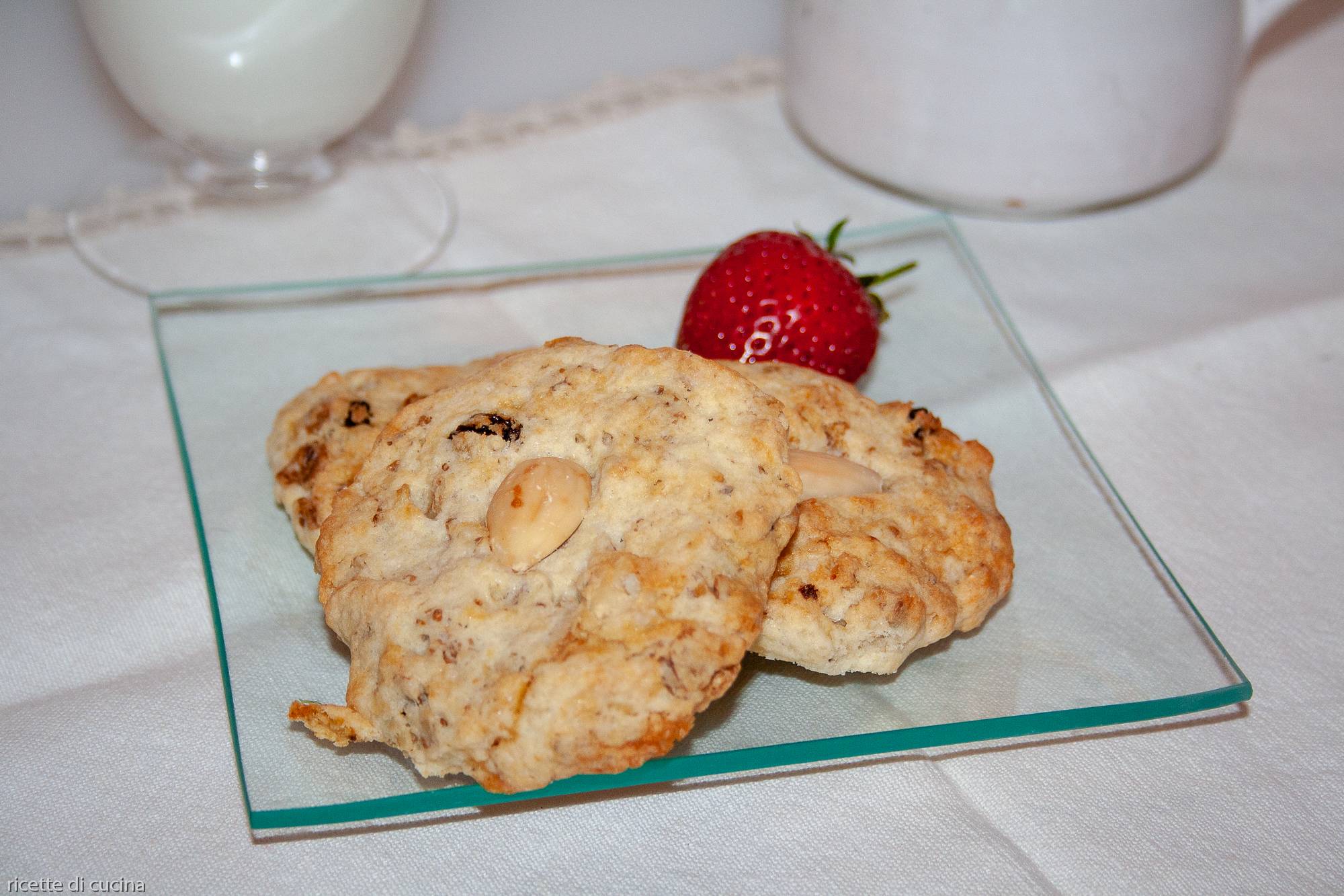 ricetta biscotti cereali frutta secca