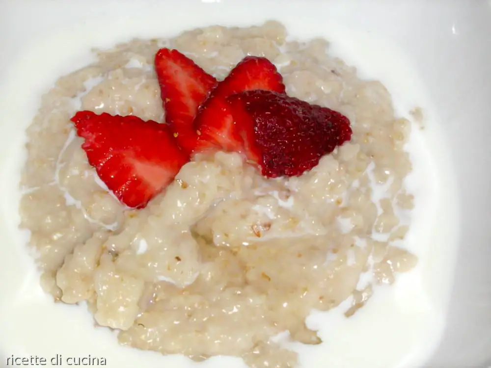 ricetta porridge avena