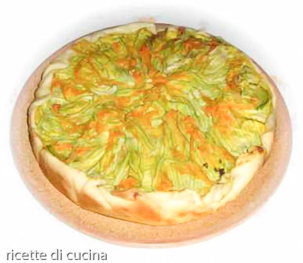 rietta torta salata zucchine fiori