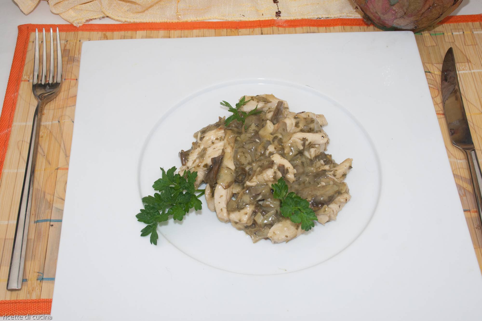 ricetta petto pollo cartoccio verdure